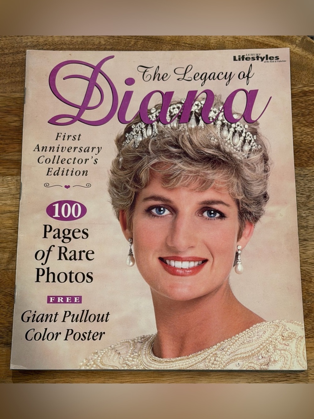 The Legacy of Diana First Anniversary Collector's Edition Magazine Vintage